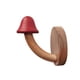 thumbnail image 5 of Ganchos de pared de madera, gancho sin perforaciones, perchero para toallas y ropa, perchero de madera para puerta trasera Rojo, 5 of 9