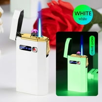 YZEGDCH Household Essentials Electronic Lighters for Men Nightglow Gas Purpose Lighter Energy Charging Lighter Flameless Windproof Lighter for Candles Camping BBQ