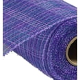 thumbnail image 2 of Multi Stripe Deco Poly Mesh Ribbon - 10 inch x 30 feet (Purple, Lavender, Blue), 2 of 2