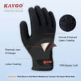 thumbnail image 4 of KAYGO Waterproof Insulated Thermal Work Gloves - KG140W, Cold Condition Winter Gloves with Grip, Full Hand Double Latex Coated, 4 of 7