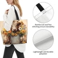 thumbnail image 3 of Easygdp Bucket Flower Cow Bolsas Tote para Mujer, Bolsos de Hombro para Viaje, Bolsos de Mano de Gran Capacidad para Compras y Trabajo, 3 of 8