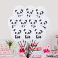 thumbnail image 4 of 11pcs/Set 12inch Panda Printed Latex Balloons Cartoon Balloons Home Decor for Party Birthday (10 Panda Balloons+Black Ribbon), 4 of 8