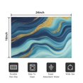 thumbnail image 5 of Blue Marble Gold Wave Pattern Door Rugs,Washable Non Slip Door Mats Indoor,Decorative Door Mats,Entry Mat Indoor for Entrance,Bedroom,Kitchen,Bathroom,16"x24", 5 of 6