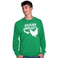 thumbnail image 5 of Guess What Chicken Funny Sarcastic Long Sleeve TShirt Men Women Brisco Brands X, 5 of 6