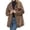 Khaki, variant on Versatile Reversible Hooded Jacket for Everyday Wear Lightweight Cozy Open Front Cardigan Outerwear for Spring and Fall Women's Bomber Jacket Casual Coat