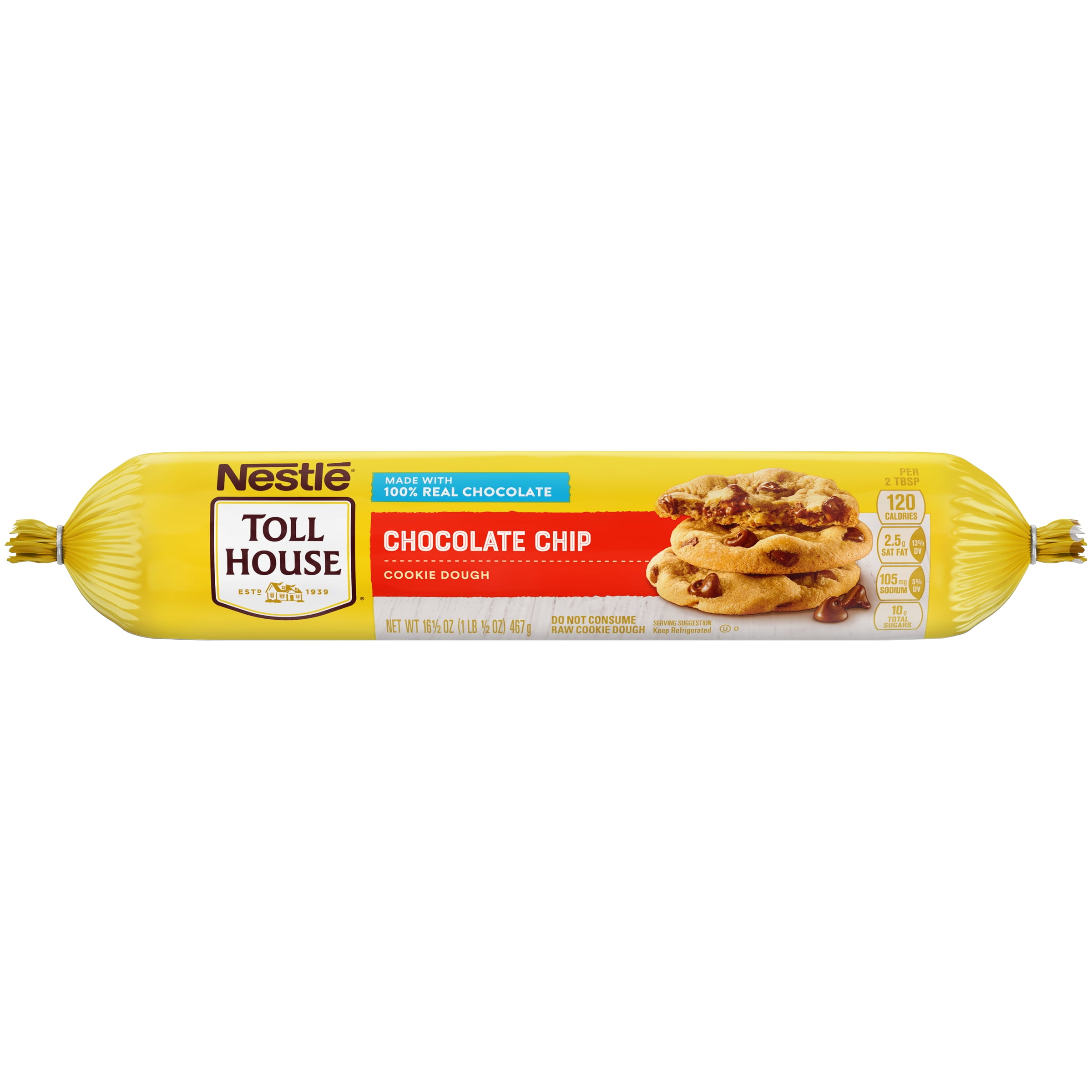 NESTLE TOLL HOUSE Chocolate Chip Cookie Dough 16.5 oz. Chub