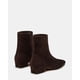 thumbnail image 5 of Botín Steve Madden Dusty de gamuza marrón chocolate para mujer, 5 of 5