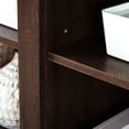 thumbnail image 3 of Espresso MDF TV Stand with 2 Storage Shelves | Acts as Entertainment Center and Console Table | Facilitates Cable Organization, 3 of 5