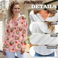 thumbnail image 6 of DISNIMO Capybara Strawberry Printed Sweatshirts for Women Long Sleeve Hoodies Waffle Hooded Sweatshirt Trendy Pullover Tops, 2XL, 6 of 7