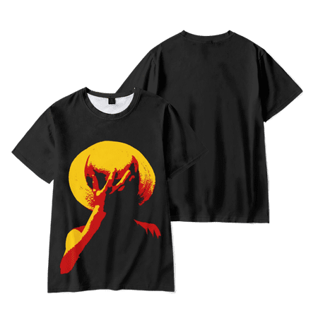 

New Summer Short Sleeve Anime One Piece Printed 3d T-shirt Child-100cm #09