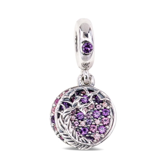 Pandora Pave Feather Dangle Charm