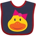 thumbnail image 3 of Inktastic Duck Girls Girls Baby Bib, 3 of 4