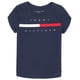 thumbnail image 1 of Camiseta Tommy Hilfiger para niñas, blazer azul marino, algodón 3T, manga corta, 1 of 1