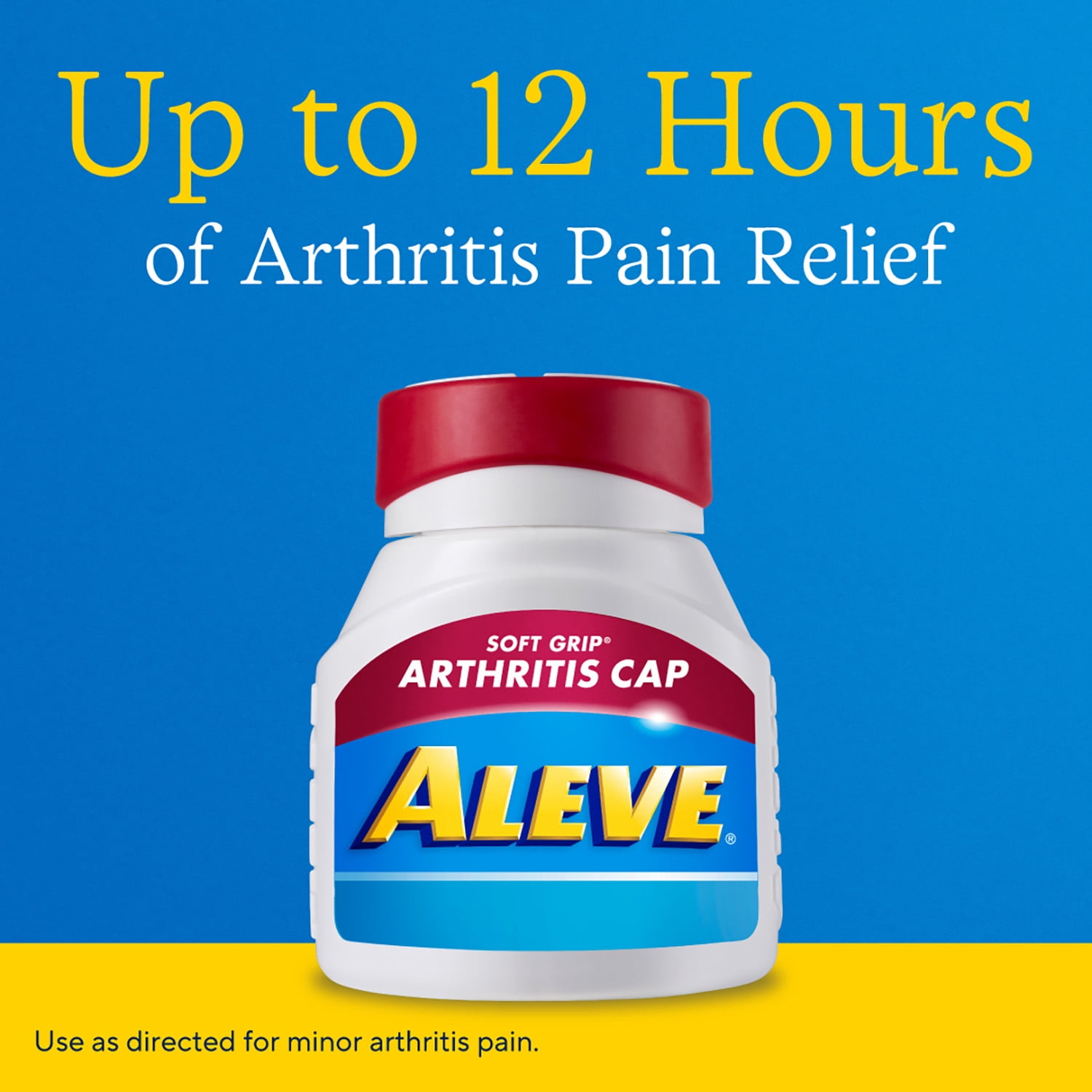 Aleve Pain Relief Tablets Easy Open Arthritis Cap, Naproxen Sodium, 200 Count