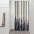 thumbnail image 3 of Small Stall Shower Curtain 36x72 Inch Shower Curtains for Bathroom Natural Shower Curtain Set Misty Forest Foggy Mountain Trees Birds Bath Curtain Waterproof Grey, 3 of 4