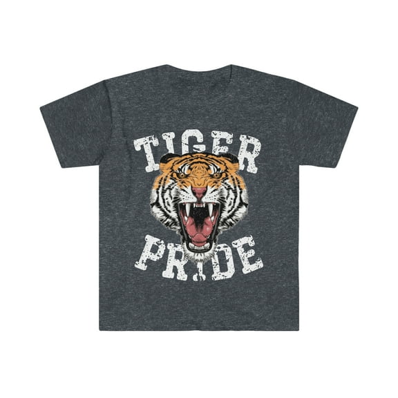 Vintage Tiger Mascot School Spirit T-shirt Tiger Lover Mom Shirt Gift Tee S-3XL