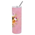 thumbnail image 4 of Carolines Treasures CK4185TBL20 Brabant Griffon Pink Flowers Stainless Steel 20 oz Skinny Tumbler 20 oz multicolor, 4 of 4