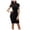 /c58Black240, variant on WEIGFI Womens Summer Dresses Casual Shirt Elegant Dress Short Sleeve Basic Work Daily Wear Club Party Outdoor Bodycon Crew Neck Stretchy Slim Fit Solid Color Stylish Vacation Sundress,Black,L