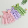 thumbnail image 2 of Fortune Infant Baby Girls Tulle Dress Summer Fly Sleeve Butterfly Tutu Dresses, 2 of 9