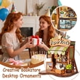 thumbnail image 5 of Book Nook Kit - DIY Miniature House Library for Adults and Teens, Booknook Tiny House Bookshelf Decor 3D Wooden Puzzle, Gifts for Family, Friends, 5 of 6