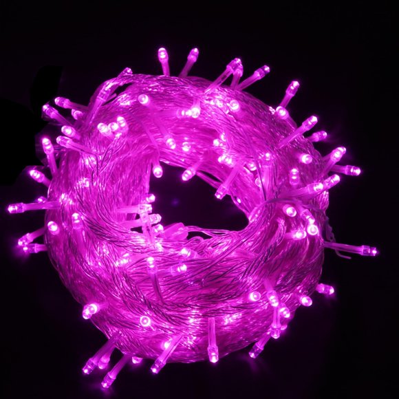 Cadena de luces FULLBELL Pink 20m 200 LED para exteriores