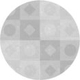 thumbnail image 1 of Ahgly Company Machine Washable Indoor Round Transitional Platinum Gray Area Rugs, 8' Round, 1 of 7