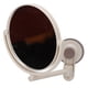 thumbnail image 1 of Espejo de maquillaje con aumento 1X 2X, espejo de tocador de belleza giratorio plegable redondo montado en la pared lateral doble portátil, 1 of 14