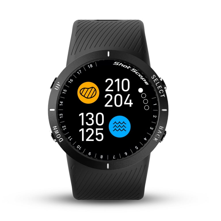 Shot Scope V5 Black Golf GPS Watch with Rangefinder Distance