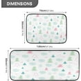 thumbnail image 3 of GZHJMY Christmas Tree Kitchen Mat - Cushioned Anti Fatigue Kitchen Rug Set of 2, Non Slip Waterproof Kitchen Mats for Kitchen, Laundry, Sink, Office 19.7"×27.6"+19.7"×47.2" Carpet Runner, 3 of 7