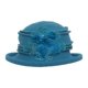 thumbnail image 1 of Señoras vintage lana fieltro w flor sombra, azul SS/Sophia Sombrero de copa, 1 of 2