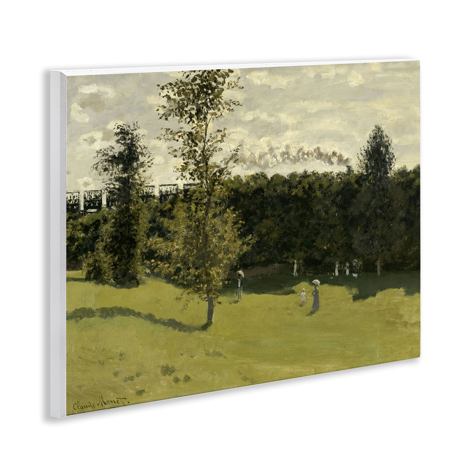 Stupell Industries Classic Train in Countryside Landscape & Nature Painting Unframed Art Print Wall Art, 14 x 11