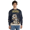 thumbnail image 4 of Happy New Year Siberian Husky Welcome 2025 Balloon Firework Party All Over Print 3D Sweatshirt Unisex Merch Husky Dog Lover Gifts - 01014, 4 of 6