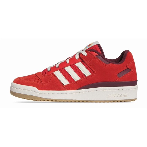 Ad-id-as Forum Low CL Men Retro Bball Shoe Red Off White Casual Lifestyle Sneaker