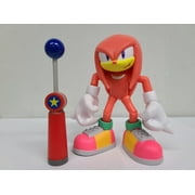 Sonic The Hedgehog 4-Inch Action Figure Modern Knuckles with Blue Checkpoint