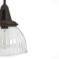 thumbnail image 4 of Hunter - Cypress Grove 1-light Onyx Bengal, Small Pendant Light, Dimmable, Transitional Style, Dome Shaped, for Bedrooms, Dining, Living Rooms - 19248, 4 of 8