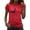 #02 Red, variant on Zynoxe Independence Day T Shirts for Women Fashionable Round Neck Graphic Tees Patriotic Short Sleeve Going Out Summer Tops (#03 Red,L)