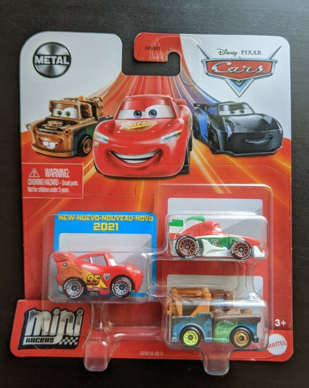 Multicolor Plastic Toys 7 Pieces Set Disney Pixar Cars 3 Lightning