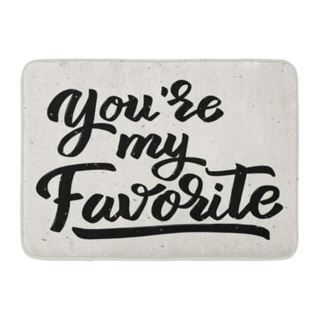 - KDAGR Friendship You Re My Favorite Lettering Phrase Light for Love Artistic Doormat Floor Rug Bath Mat 23.6x15.7 inch