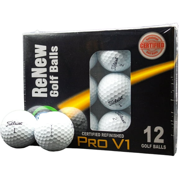 Pre-Owned Titleist Golf Balls ProV1 Refinished 12 Pack