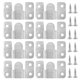 thumbnail image 1 of BRIGHTFUFU 12 pares de soporte de montaje de soporte de acero Montaje de pared Gancho de clip con 48pcs Tornillos, 1 of 7