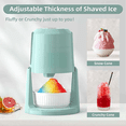 thumbnail image 5 of Electric Shaved Ice Machine for Snow Cones Slushies and Frozen Treats 60W 120V Green Bestseling, 5 of 6