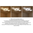 thumbnail image 4 of Luz de Techo LED EMPOTRADA, Lámpara de decoración de Arte Moderno Infinitamé Control regulable Remoto para Sala de Estar, Dormitorio, Cocina Control de Aplicacia, 4 of 7