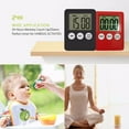 thumbnail image 5 of JANGSLNG Magnetic Square LCD Digital Timer Kitchen Cooking Countdown Alarm Clock Tools, 5 of 8