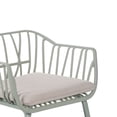 thumbnail image 6 of GDF Studio Luciane Outdoor Patio Club Chairs with Cushions, Green+Beige, Set of 2, 6 of 10
