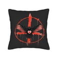 thumbnail image 4 of Set of 2 18x18in Throw Pillow Covers - Bold Black Design with Bird in Dripping Red Heart Cross - Perfect for Couch Bed Car, 4 of 8