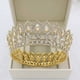 thumbnail image 3 of Zhuge Tiara de boda para novia, diadema de princesa, corona nupcial, joyería para el cabello con diamantes de imitación de cristal, decoración para novia, cumpleaños, graduación, boda (D), 3 of 4