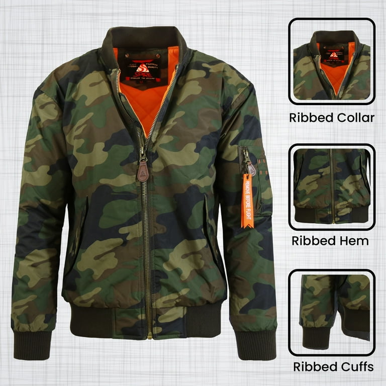 Men's Heavyweight MA-1 Bomber Flight Jacket (S-5XL Men's Heavyweight MA-1 Bomber Flight Jacket (S-5XL