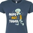 thumbnail image 3 of SpongeBob SquarePants - Squidward Nope Not Today - Juniors Fitted Graphic T-Shirt, 3 of 6