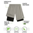 thumbnail image 2 of RBX Boys Athletic Shorts - 2 Pack Performance Base Layer Gym Basketball Shorts for Boys (8-16), 2 of 7