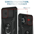 thumbnail image 3 of Military Grade Drop Impact for Samsung Galaxy A32 5G Camera Lens Slide Protection Case 360 Metal Rotating Ring Kickstand Holder Armor Shockproof Case For Samsung Galaxy A32 5G,
Black, 3 of 8